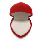3001 Heart Shape Ring Velvet Boxes