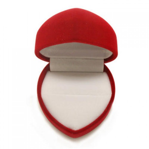 3001 Heart Shape Ring Velvet Boxes